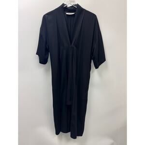 Shaina Mote Avant Garde Black Long Line Robe Dress Sz 0